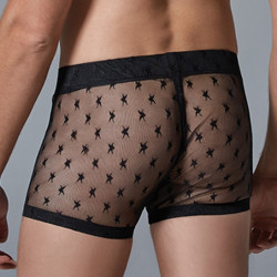 Allure Men Boxer long fin Star Allure Noir